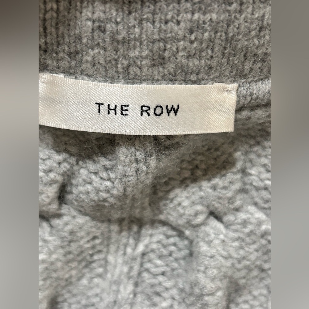 The Row Gray Cable Knit Sweater - Picture 6 of 7